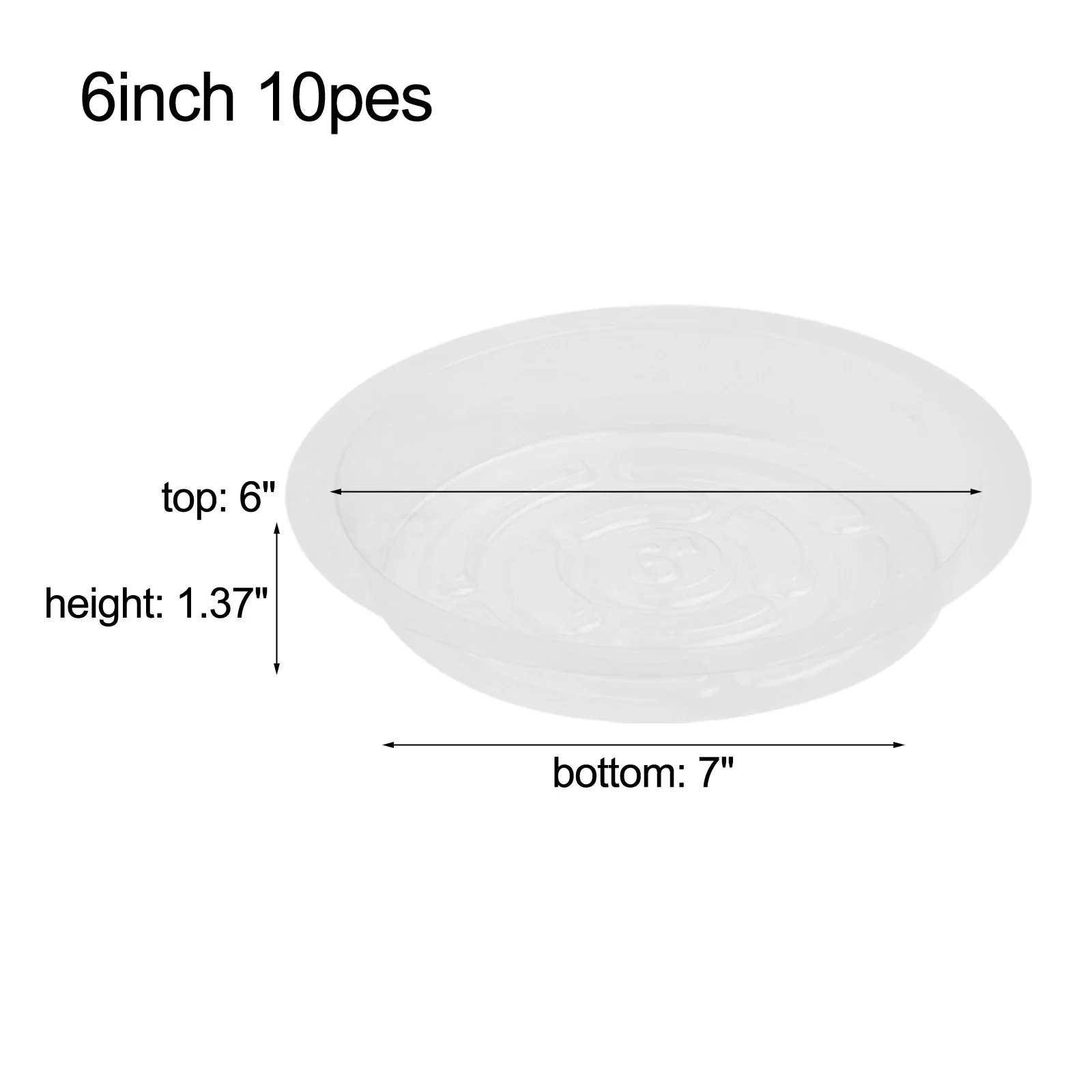 10 個園芸植物受け皿ドリップトレイキャッチ水ペットラウンド - Drip Tray Saucer のレビューと価格
