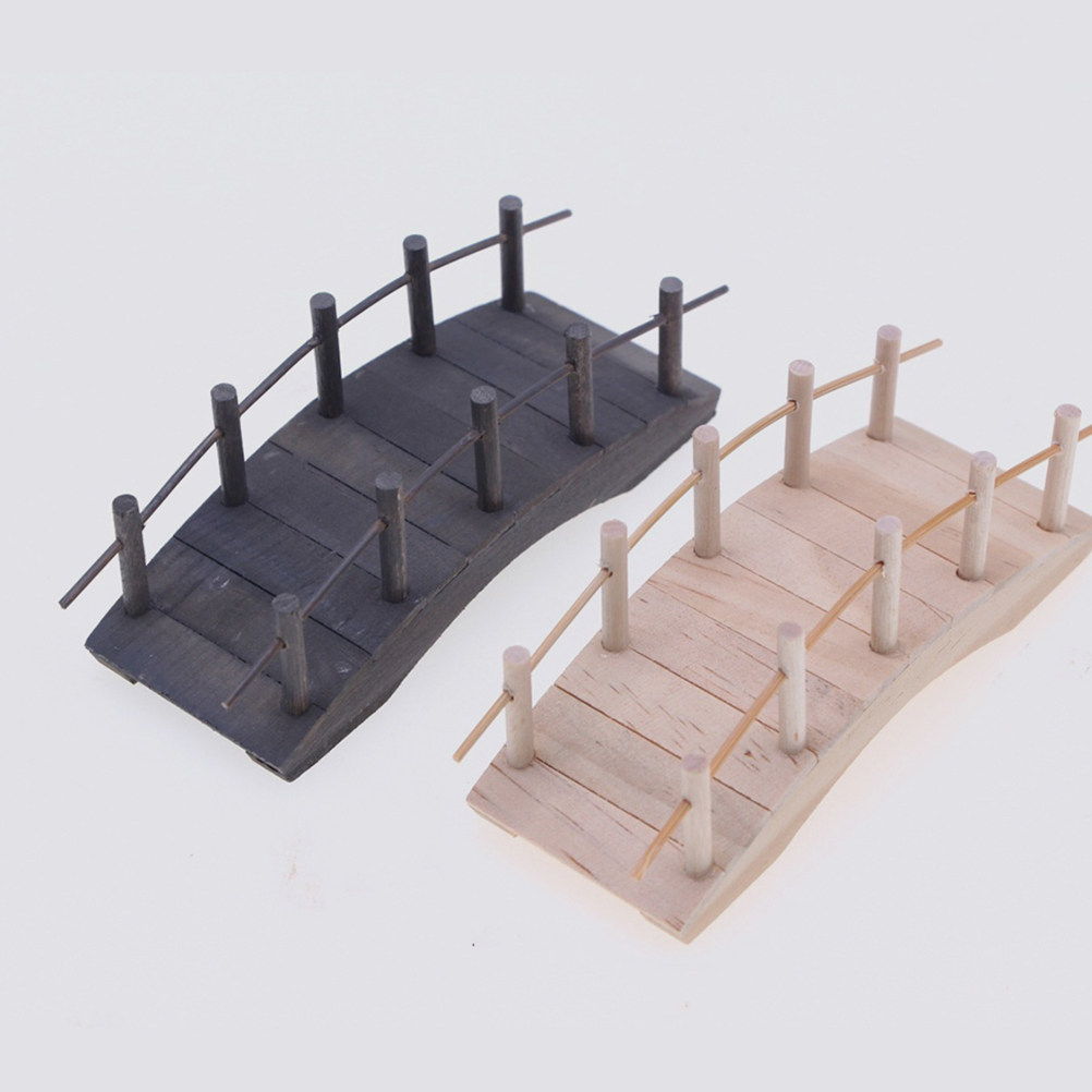 2個入り ミニチュア木製アーチ橋。ドールハウス、庭、盆栽、テ - Bonsai Garden Landscape Design のレビューと価格